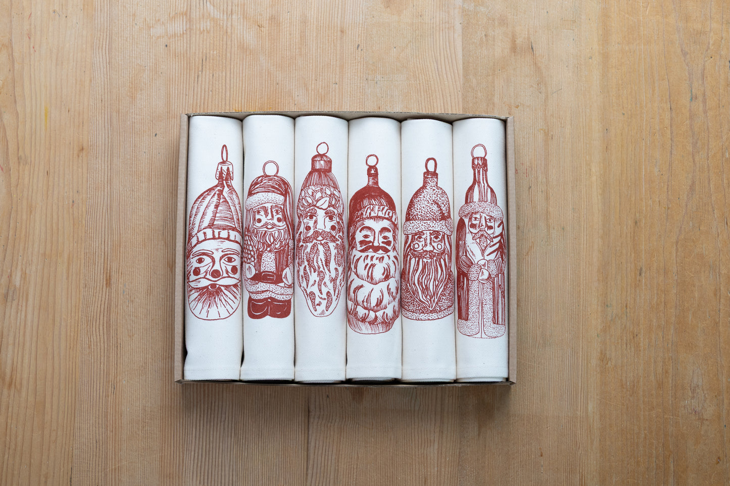 Father Christmas Napkin Gift Set