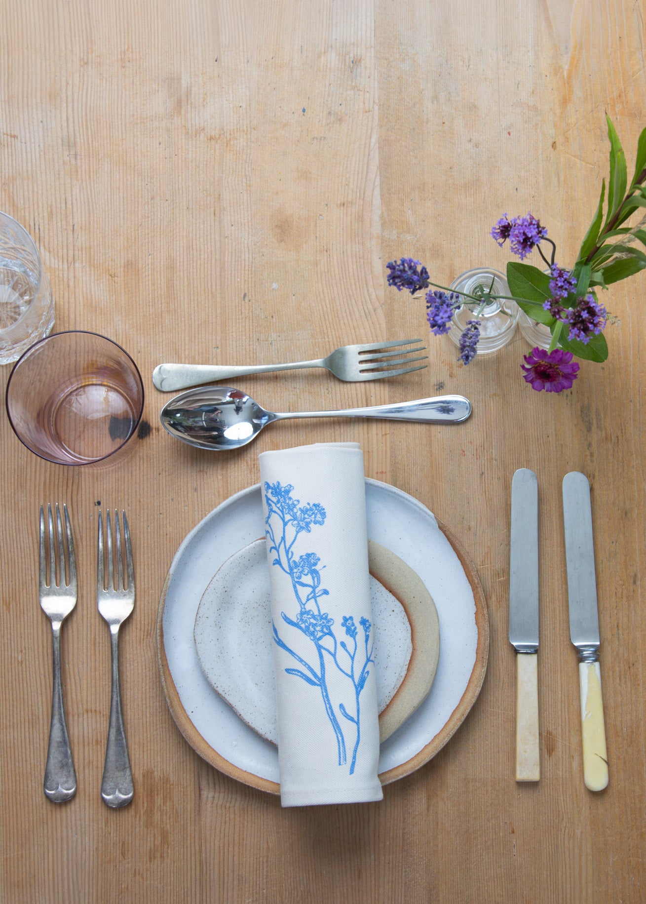 Garden Flowers Napkin Gift Set