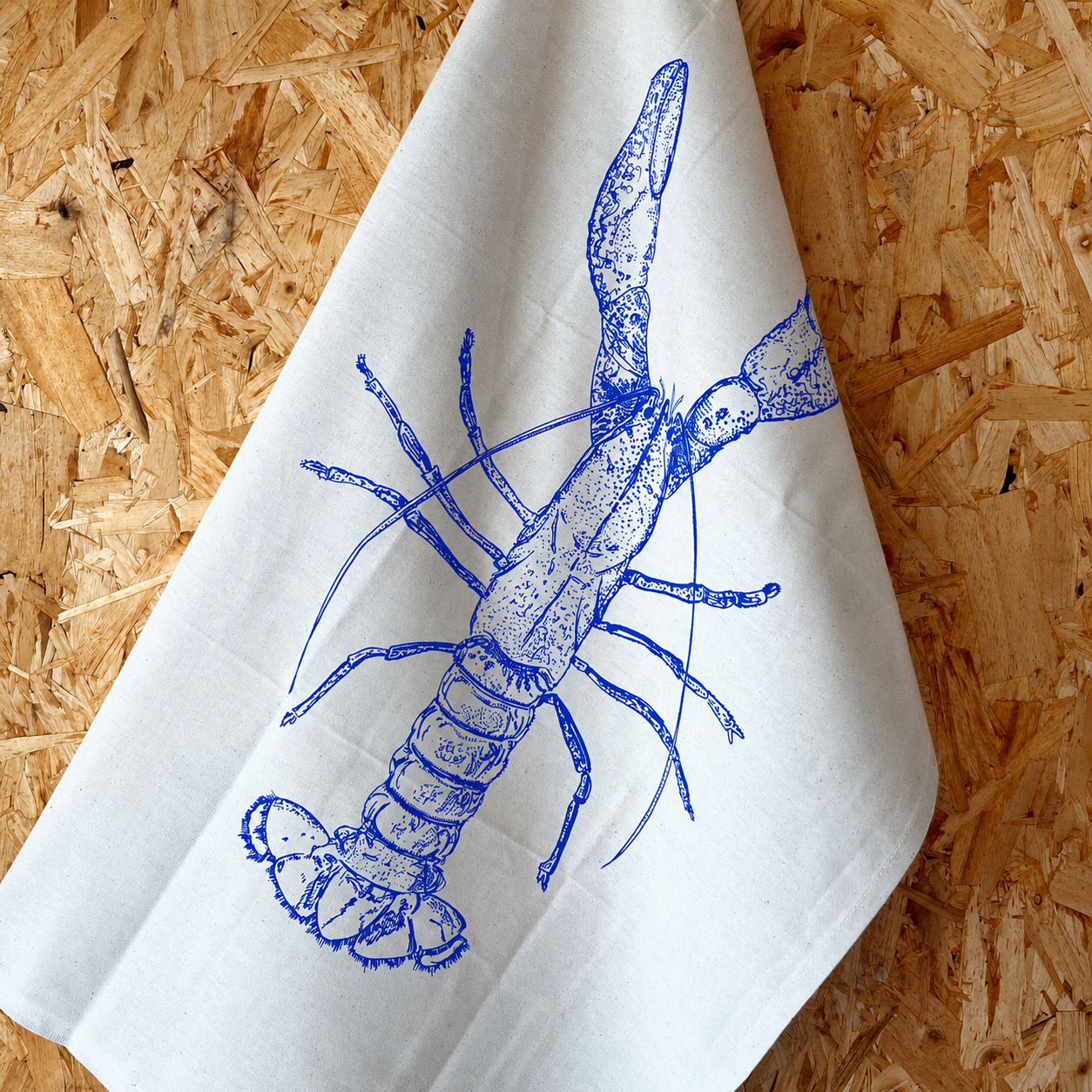 Blue Lobster Tea Towel