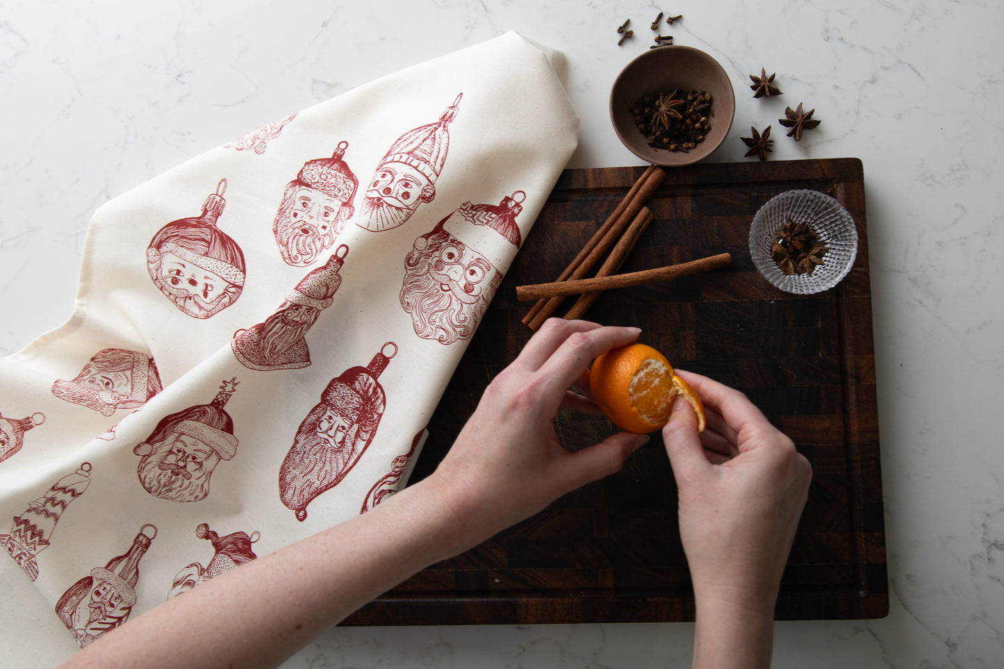 Father Christmas Tea Towel